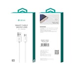 Devia kabel Smart EC081 USB – MicroUSB 1,0 m 2,1A vit
