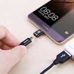 Baseus OTG-adapter microUSB – USB-C svart