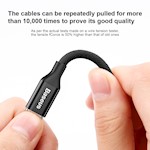 Baseus-kabel Yiven USB – Lightning 1,8 m 2A svart