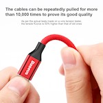 Baseus kabel Yiven USB – Lightning 1,8 m 2A röd