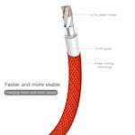 Baseus kabel Yiven USB – Lightning 1,8 m 2A röd