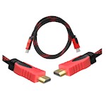 HDMI-HDMI-kabel 1,5 m röd v1.4 blister.