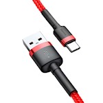 Baseus sladd Cafule USB – USB-C 0,5 m 3A röd