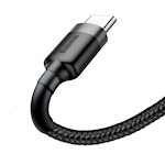 Baseus kabel Cafule USB – USB-C 0,5 m 3A grå-svart