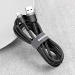 Baseus kabel Cafule USB – USB-C 0,5 m 3A grå-svart