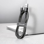 Baseus kabel Cafule USB – USB-C 0,5 m 3A grå-svart
