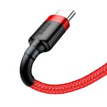 Baseus sladd Cafule USB – USB-C 1,0 m 3A röd