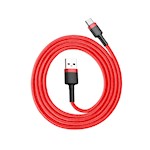 Baseus sladd Cafule USB – USB-C 1,0 m 3A röd