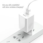 Baseus väggladdare QC 3.0 1x USB 3A vit