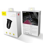 Baseus Dual QC 3.0 USB 2x 30W PD biladapter 2x USB-port 4,8A 60W svart