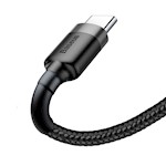 Baseus sladd Cafule USB – USB-C 2,0 m 2A grå-svart