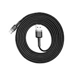 Baseus sladd Cafule USB – USB-C 2,0 m 2A grå-svart