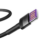 Baseus sladd Cafule HW QC USB – USB-C 1,0 m grå-svart 40W