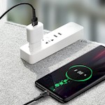 Baseus sladd Cafule HW QC USB – USB-C 1,0 m grå-svart 40W