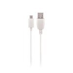 Maxlife MXTC-01 laddare 1x USB 1A vit + USB-C-kabel