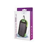 Setty solpowerbank 5000 mAh grön