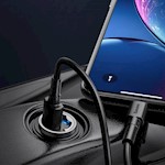 Baseus bil-laddare Tiny Star Mini QC 3.0 30W 1x USB grå