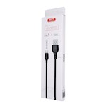 XO-kabel NB103 USB – microUSB 1,0 m 2,1A vit