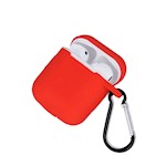 Fodral för Airpods / Airpods 2 röd med krok