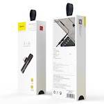 Baseus adapter L41 USB-C till USB-C – 3,5 mm hörlursuttag svart