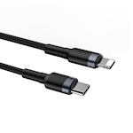 Baseus sladd Cafule PD USB-C – Lightning 1,0 m grå-svart 18W