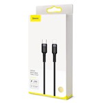 Baseus sladd Cafule PD USB-C – Lightning 1,0 m grå-svart 18W