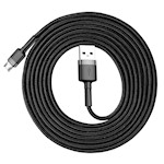 Baseus sladd Cafule USB – microUSB 2,0 m 1,5A grå-svart