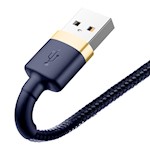 Baseus kabel Cafule USB – Lightning 1,0 m 2,4A guld-blå
