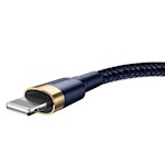 Baseus kabel Cafule USB – Lightning 1,0 m 2,4A guld-blå