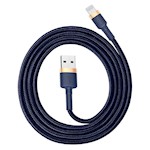 Baseus kabel Cafule USB – Lightning 1,0 m 2,4A guld-blå