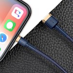 Baseus kabel Cafule USB – Lightning 1,0 m 2,4A guld-blå