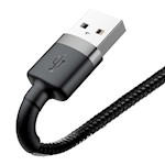 Baseus sladd Cafule USB – Lightning 1,0 m 2,4A grå-svart
