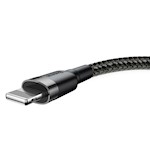 Baseus sladd Cafule USB – Lightning 1,0 m 2,4A grå-svart