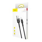 Baseus sladd Cafule USB – Lightning 2,0 m 1,5A grå-svart