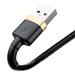 Baseus sladd Cafule USB – Lightning 2,0 m 1,5A guld-svart