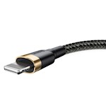 Baseus sladd Cafule USB – Lightning 2,0 m 1,5A guld-svart