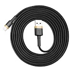 Baseus sladd Cafule USB – Lightning 2,0 m 1,5A guld-svart