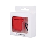 Fodral för Airpods / Airpods 2 röd med krok