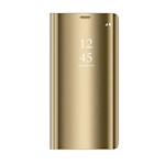 Smart Clear View-fodral för Samsung Galaxy S22 i guld