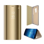 Smart Clear View-fodral för Samsung Galaxy S22 i guld