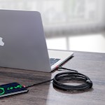 Baseus sladd Cafule PD USB-C – USB-C 2,0 m 5A röd-svart 100W