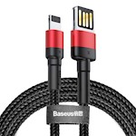 Baseus sladd Cafule PD USB-C – USB-C 2,0 m 5A röd-svart 100W