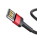 Baseus sladd Cafule PD USB-C – USB-C 2,0 m 5A röd-svart 100W