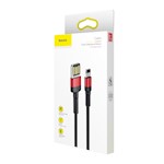 Baseus sladd Cafule PD USB-C – USB-C 2,0 m 5A röd-svart 100W