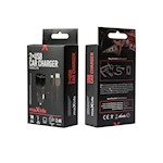 Maxlife MXCC-01 bil-laddare 2x USB 2.4A svart + USB-C-kabel