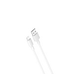 XO-kabel NB156 USB – Lightning 1,0 m 2,4A vit
