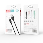 XO-kabel NB156 USB – USB-C 1,0 m 2,4A svart