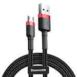 Baseus-kabel Cafule USB – microUSB 2,0 m 1,5A svart-röd