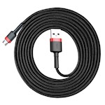 Baseus-kabel Cafule USB – microUSB 2,0 m 1,5A svart-röd