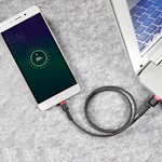 Baseus-kabel Cafule USB – microUSB 2,0 m 1,5A svart-röd